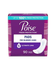 Poise Pads, Ultimate Long, 90/case