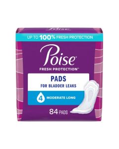 Poise Pads, Moderate Long, 168/case