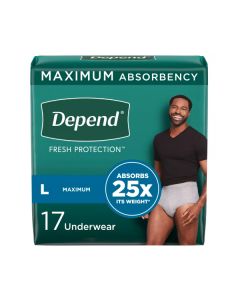 Depend for Men Maximum, Large, 68/case