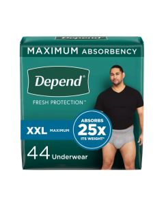 Depend Maximum Underwear for Men, XX-Large - 44/case