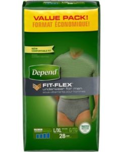 Depend Maximum Underwear for Men, Case, Value Pack