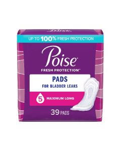 Poise Maximum Long Pads - 156/case