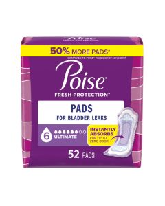 Poise Ultimate Pads - Case of 104