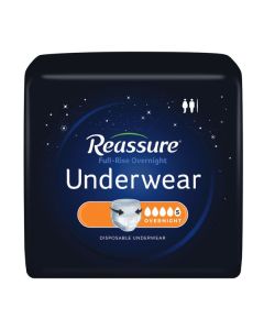 Reassure Full-Rise Overnight Underwear, Small, Case