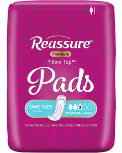 Bag Special: Reassure Premium Pillow-Top Moderate Long Pad - 54/bag