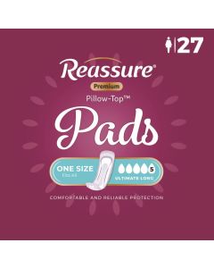 Bag Special: Reassure Premium Pillow-Top Ultimate Long Pad - 27/bag